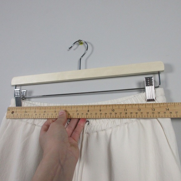 Wilfred Joggers Pants Women S Ivory Tie Front Textured Office Career Casual 322 - Picture 11 of 14